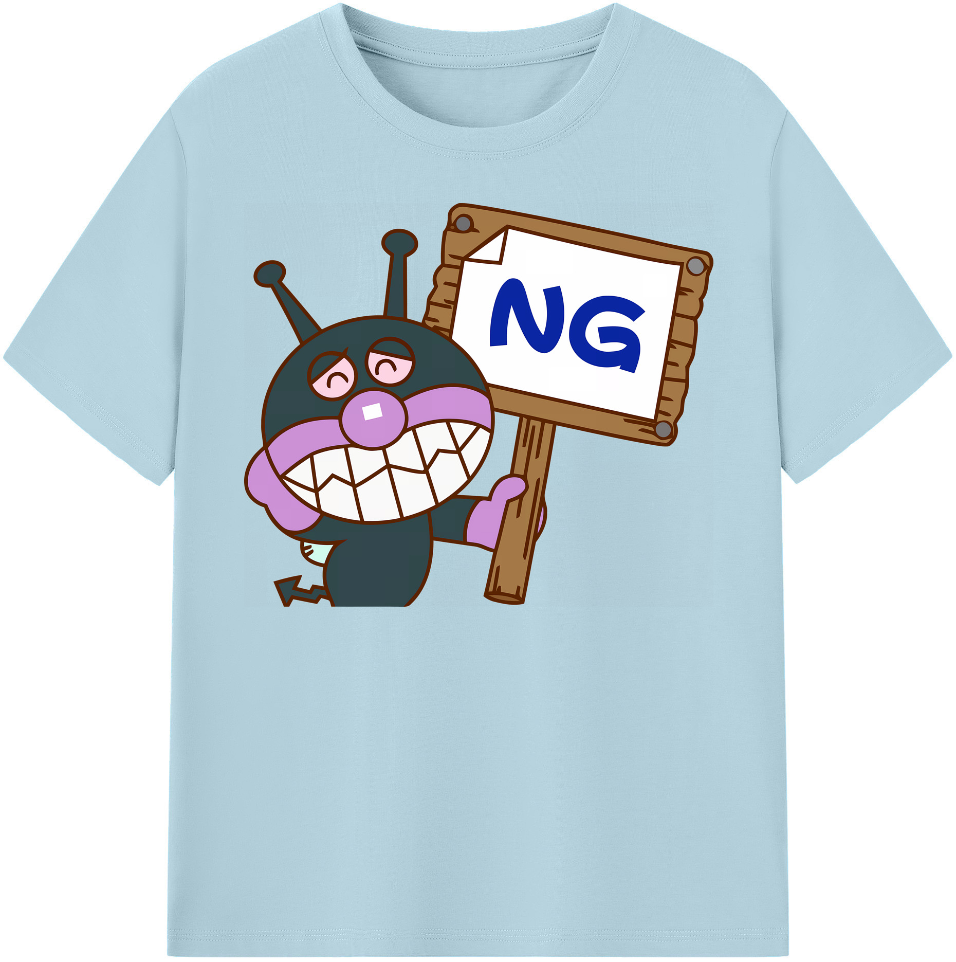 （画像用） アンパンマン Anpanman 綿100％半袖Tシャツ（フロントプリント）